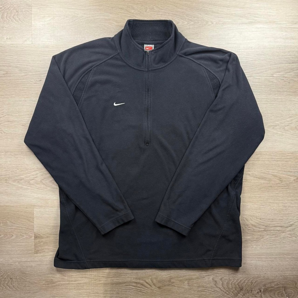 Vintage 00s Nike Team Therma FIT Micro Fleece 1/4 Zip Pullover Jacket XXL